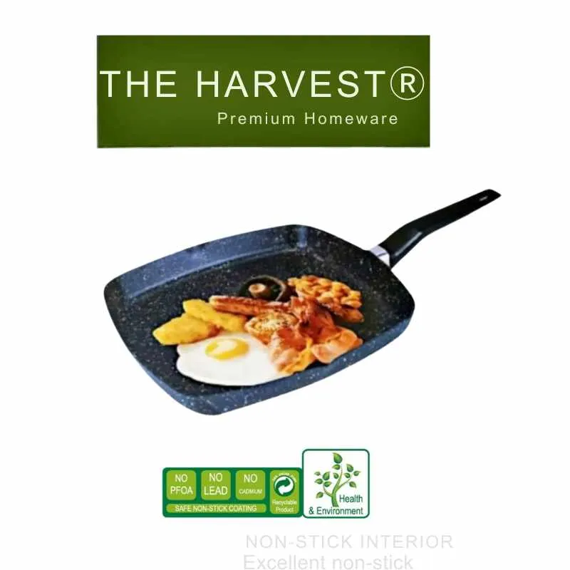 Harvest Non-Stick 28CM Grill Pan for Induction & Gas Stove