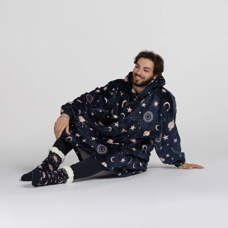 Kapuzendecke Svilanit + Geschenk: Socken