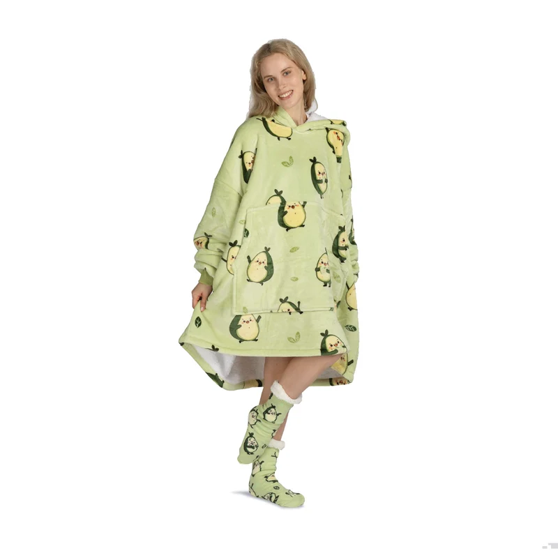 Kapuzendecke Svilanit + Geschenk: Socken