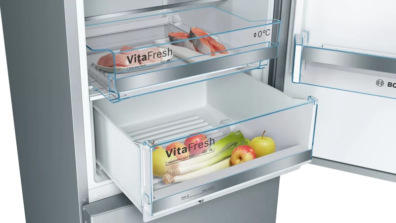 Bosch KGE36ALCA Kühl-Gefrierkombination 308L Edelstahl-Optik LowFrost EEK C