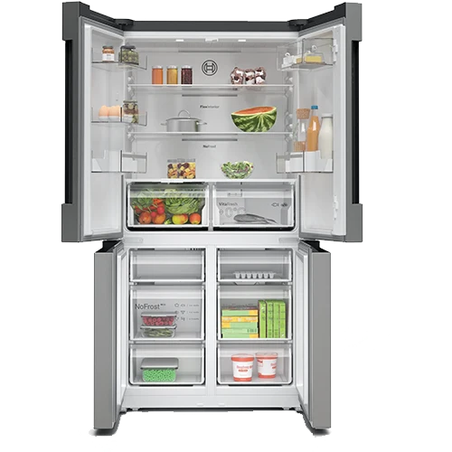 Bosch KFN96VPEA Kühl-Gefrierkombination Side-by-Side 605L Edelstahl NoFrost EEK E