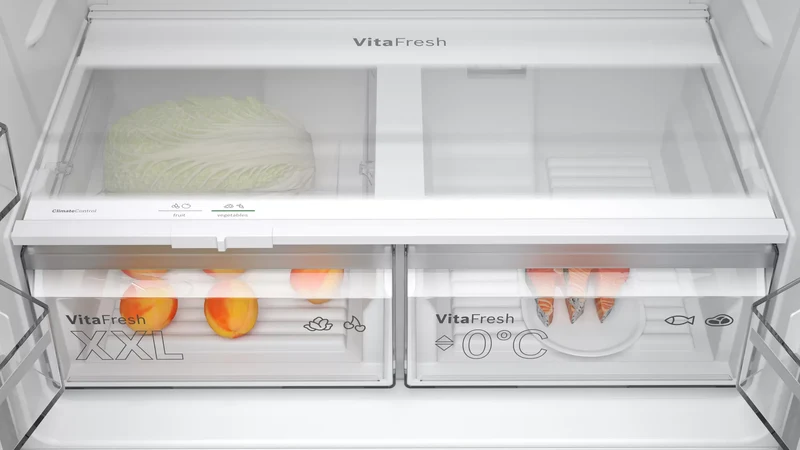 Bosch KFN96VPEA Kühl-Gefrierkombination Side-by-Side 605L Edelstahl NoFrost EEK E