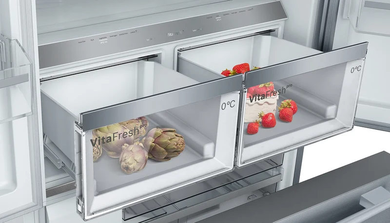 Bosch KFF96PIEP French Door Kühl-Gefrierkombination 605L Edelstahl NoFrost EEK E