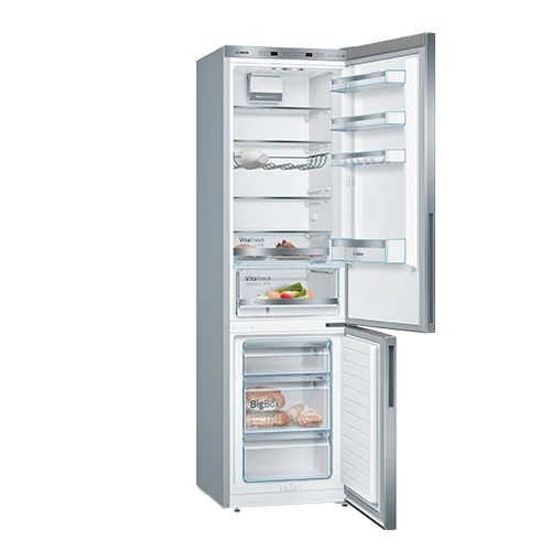 Bosch MKK69GSLCA Kühl-Gefrierkombination 363L Metall-Optik LowFrost EEK C