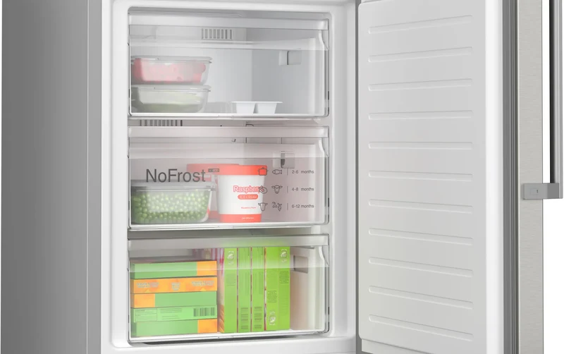 Bosch MKK69GNIAA Kühl-Gefrierkombination 363L Edelstahl-Optik NoFrost EEK A
