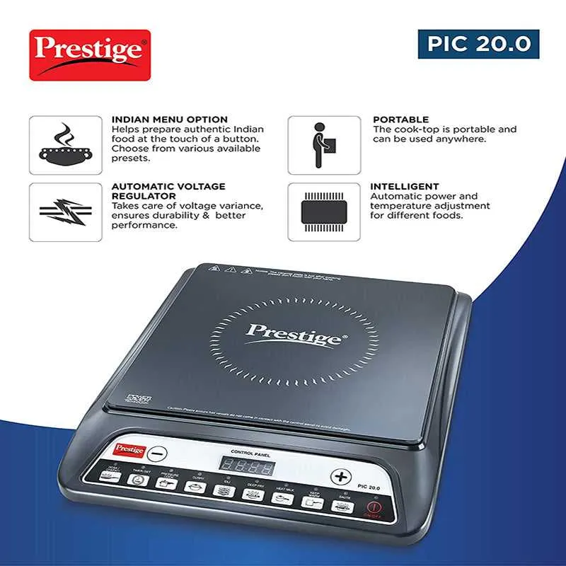 Prestige Induction Cooktop Black, 1600 W