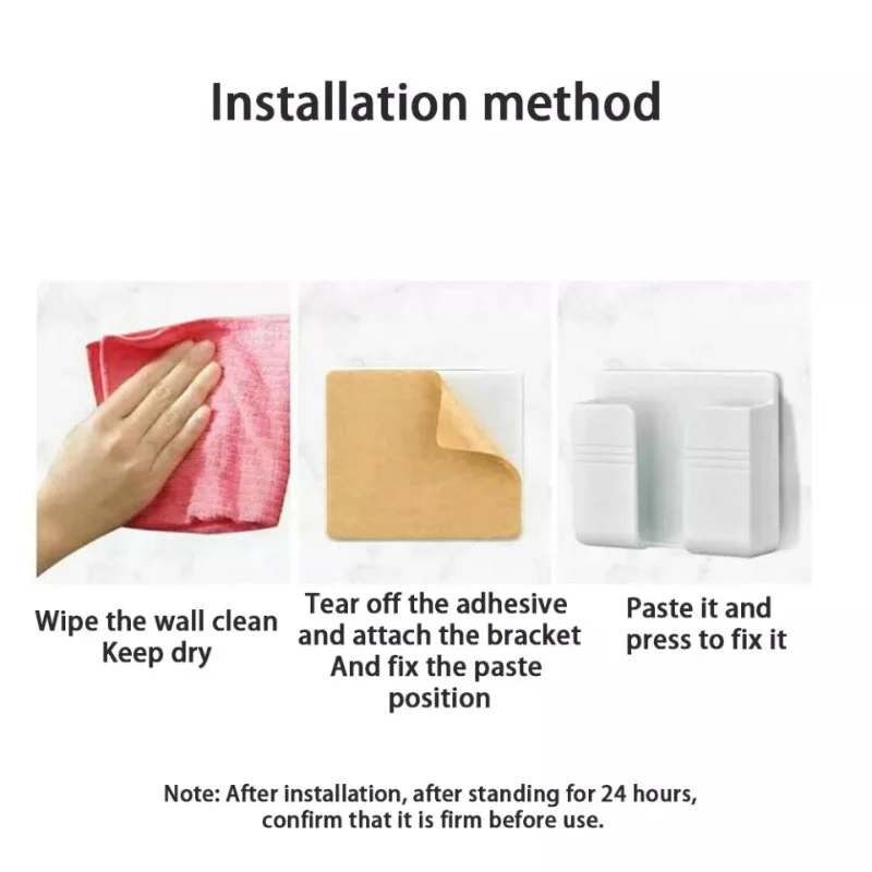 Wall Mount Phone Holder with Adhesive Tape