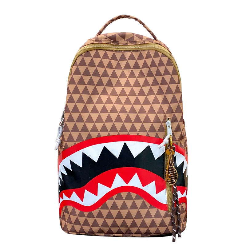 Rucksack mit Einzigartigem Hai-Motiv Brehn