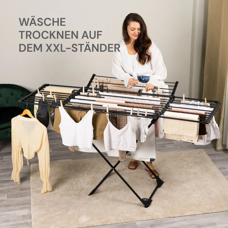 Erweiterbare Wäscheständer Vitapur DryMax Wing