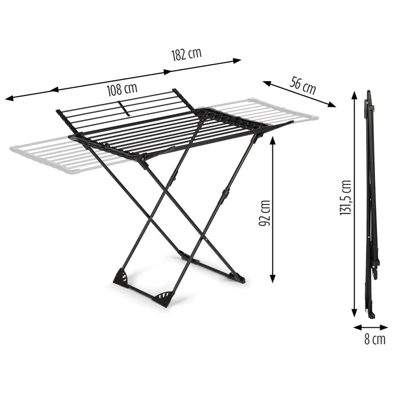 Erweiterbare Wäscheständer Vitapur DryMax Wing