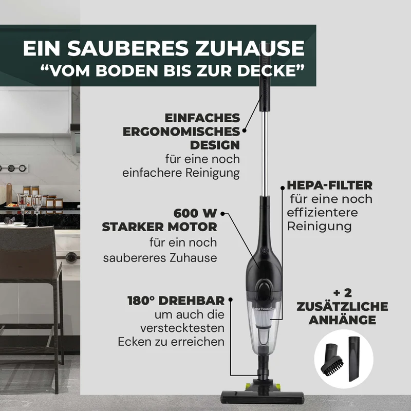 Staubsauger Vitapur StormVacuum 2 in 1 - 600 W