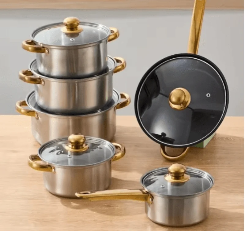 Stainless Steel Cookware Set 12PCS