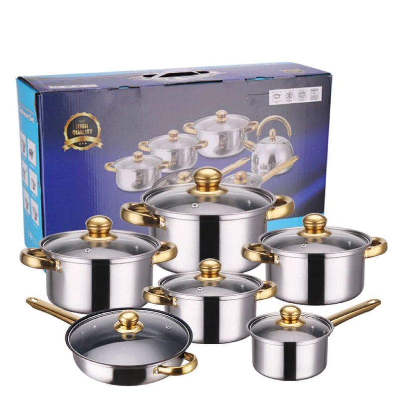 Stainless Steel Cookware Set 12PCS