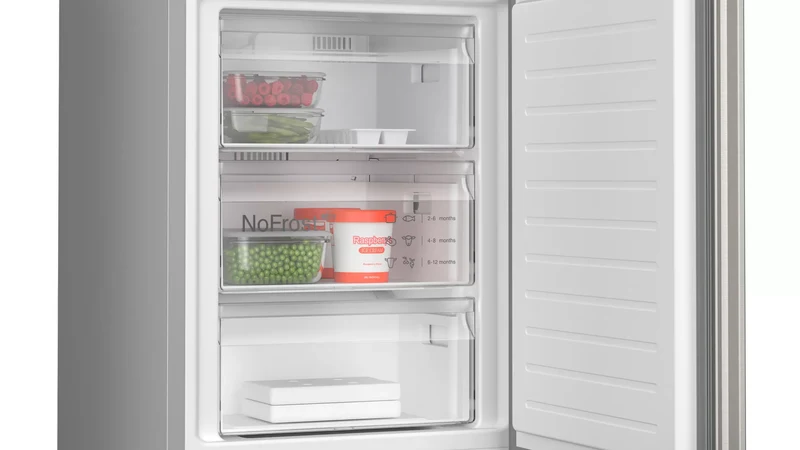 Bosch KGN39EIBF Kühl-Gefrierkombination 366L Edelstahl NoFrost EEK C