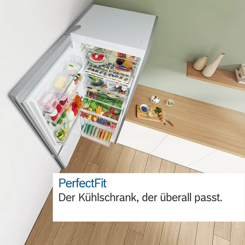 Bosch KGN39EIBF Kühl-Gefrierkombination 366L Edelstahl NoFrost EEK C