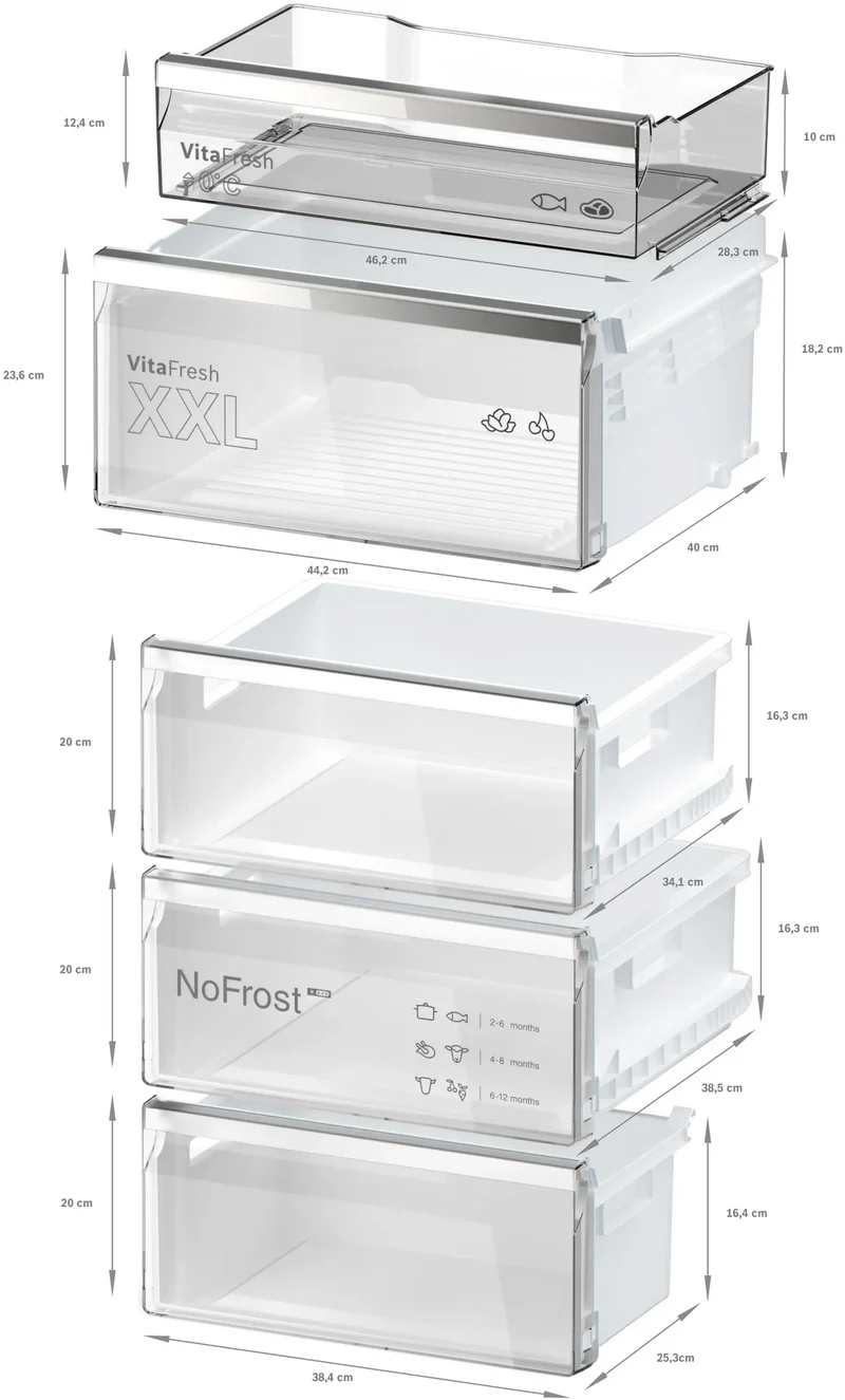 Bosch KGN39EIBF Kühl-Gefrierkombination 366L Edelstahl NoFrost EEK C