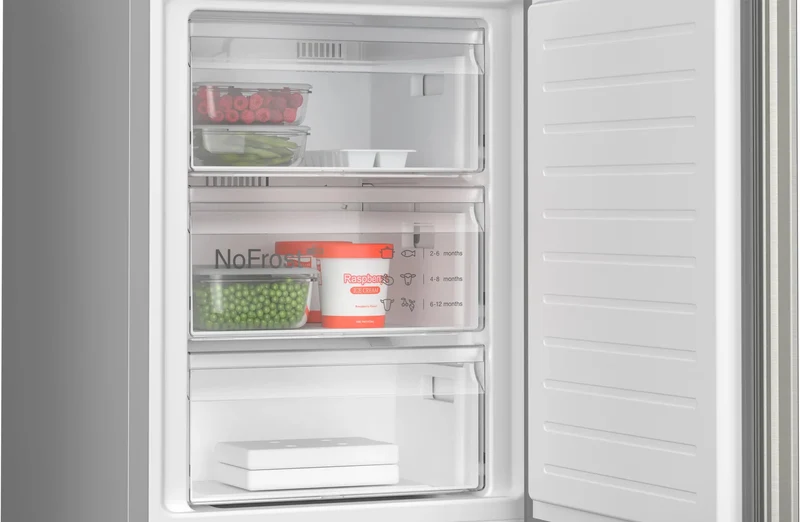 Bosch KGN36EICF Kühl-Gefrierkombination 308L Edelstahl NoFrost EEK C