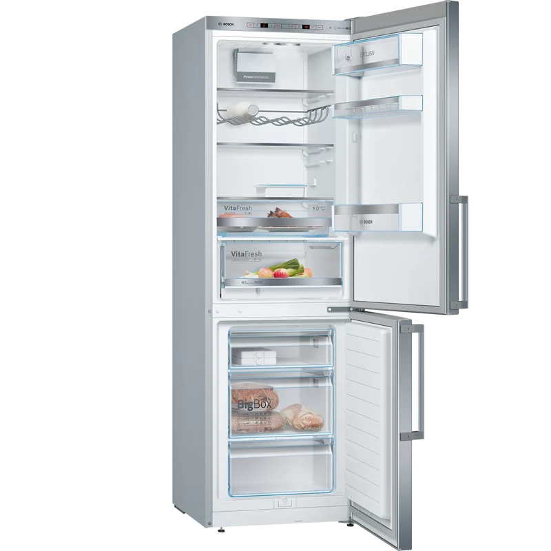 Bosch KGE49EICP Kühl-Gefrierkombination 419L Edelstahl LowFrost EEK C