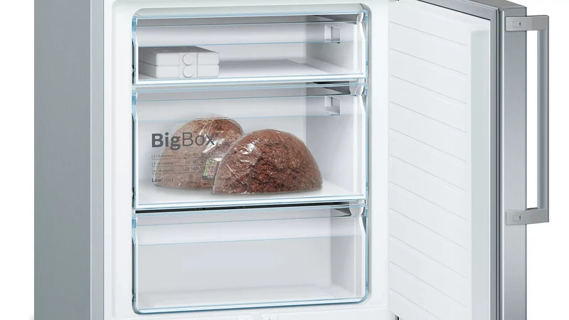 Bosch KGE49EICP Kühl-Gefrierkombination 419L Edelstahl LowFrost EEK C