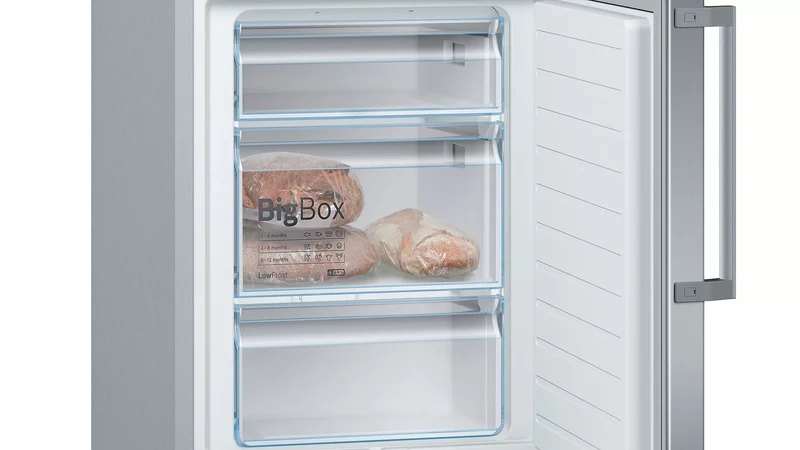 Bosch KGE36EICP Kühl-Gefrierkombination 308L Edelstahl LowFrost EEK C