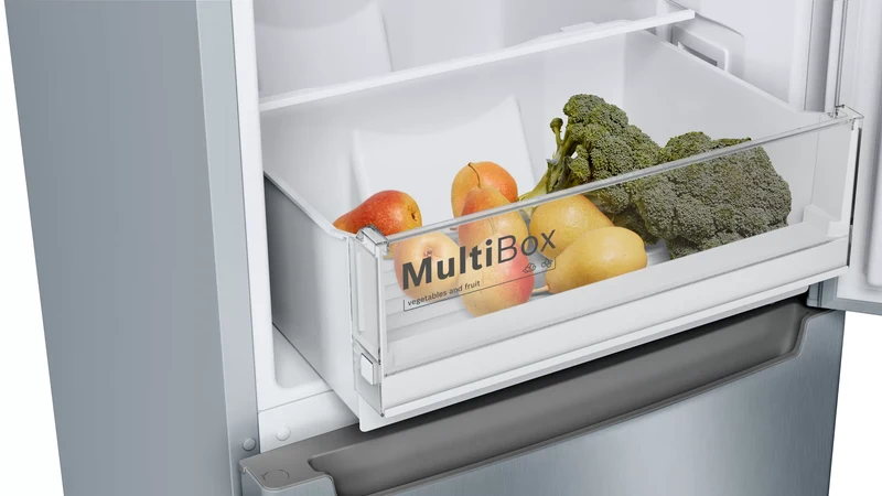 Bosch Serie 2 KGN33NLEB Kühl-Gefrierkombination 289L Edelstahl-Optik NoFrost EEK E