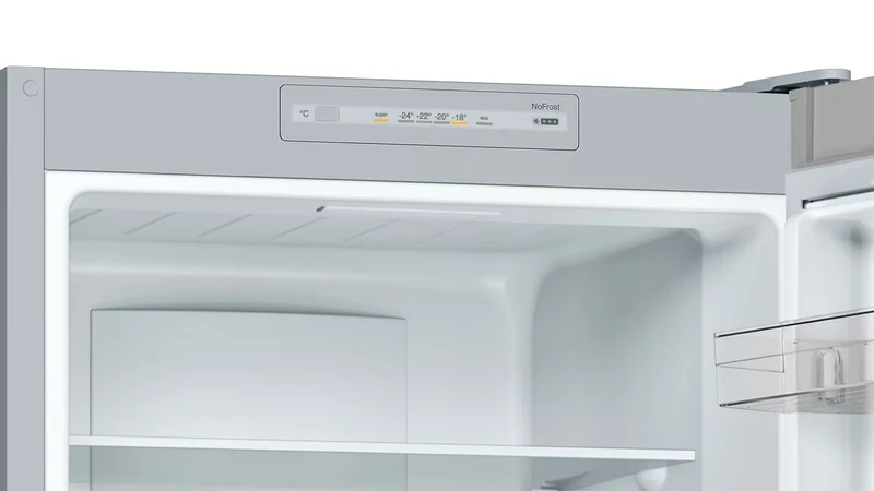Bosch Serie 2 KGN33NLEB Kühl-Gefrierkombination 289L Edelstahl-Optik NoFrost EEK E