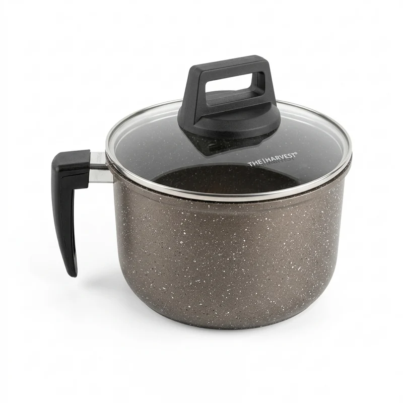 15 PCS Cookware Set Non Stick Marble Brown