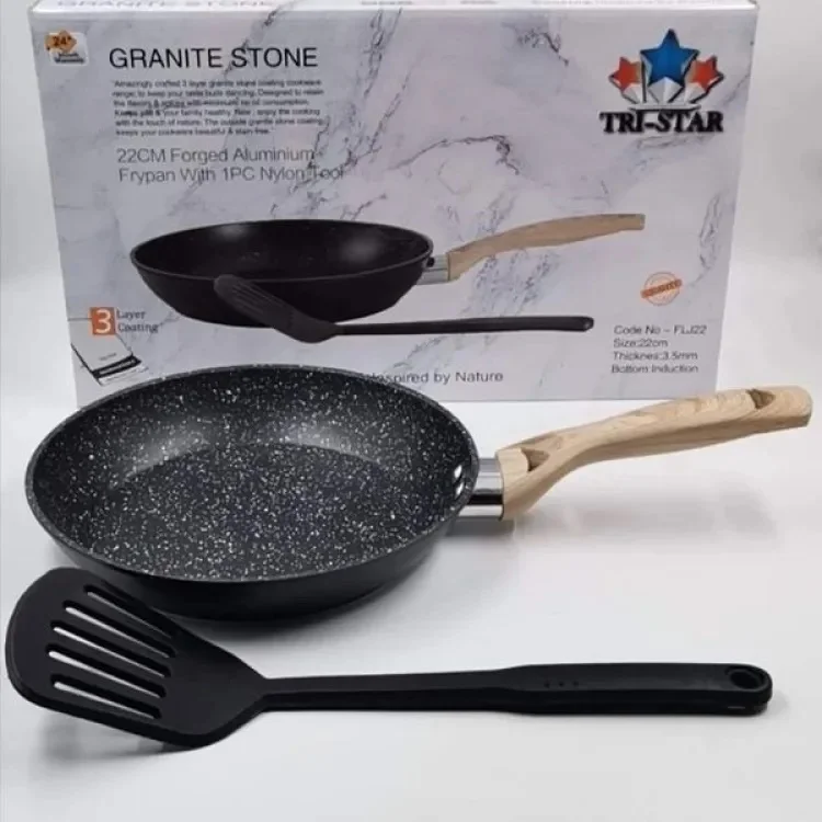 Tri-Star Granite Stone Frypan 18 CM