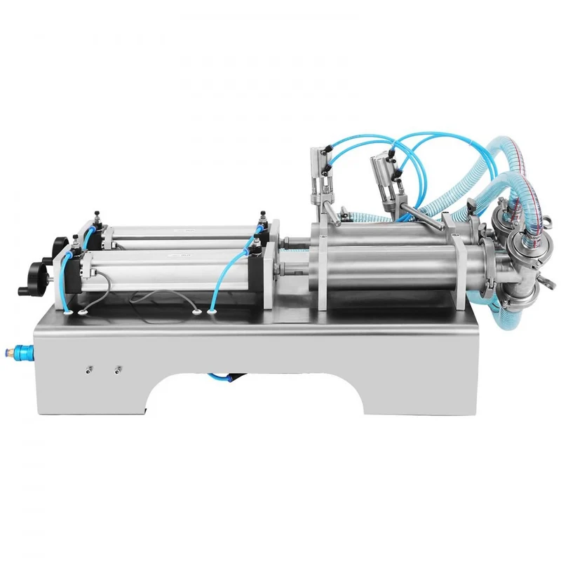 Füllmaschine 10W Flüssigkeitsabfüllmaschine 100-1000ML Doppelkopf Abfüller