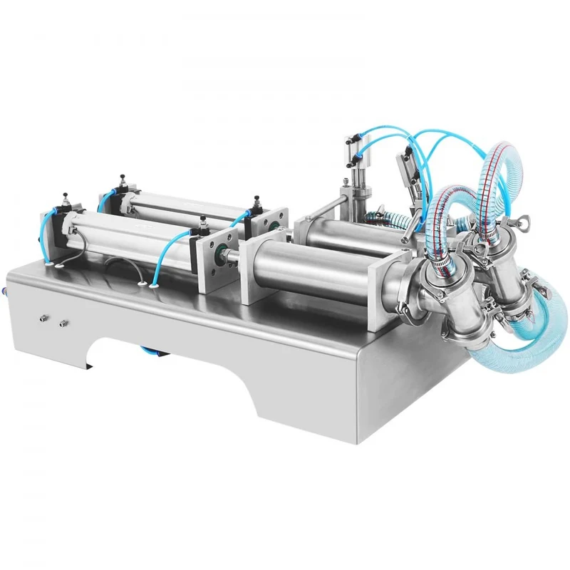 Füllmaschine 10W Flüssigkeitsabfüllmaschine 100-1000ML Doppelkopf Abfüller