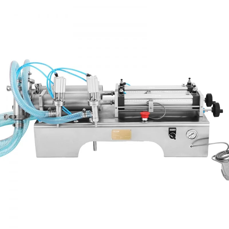 Füllmaschine 10W Flüssigkeitsabfüllmaschine 100-1000ML Doppelkopf Abfüller