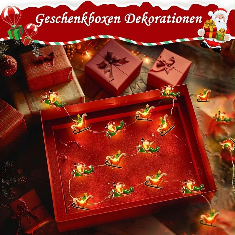 Lichterkette 3m LED Batteriebetrieben Weihnachtsdeko