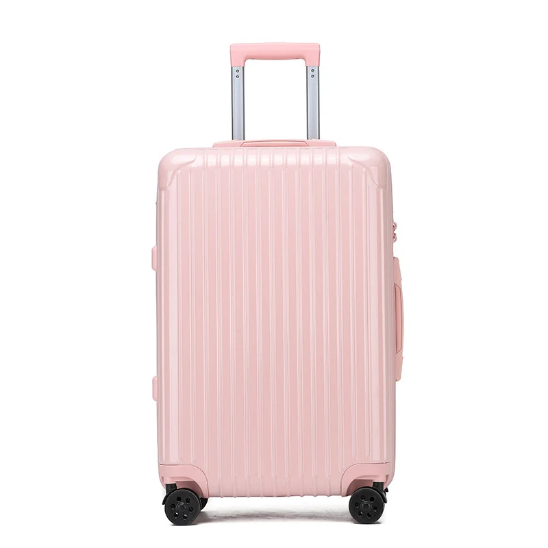 Hartschalen-Reisekoffer Unisex – 360-Grad-Spinner-Räder, Teleskopgriff, mit Schloss, mehrere Innenfächer