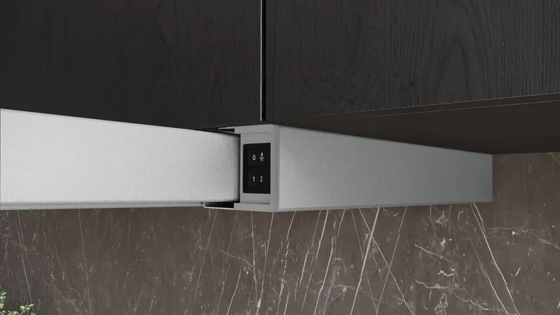 Siemens LI63LA526 iQ100 - Flachschirm-Dunsthaube - 60 cm - Silbermetallic + LZ46551 Edelstahl Griff
