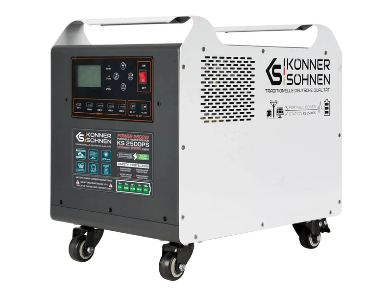 "Könner & Söhnen" Tragbare Powerstation KS 2500PS - 2560Wh