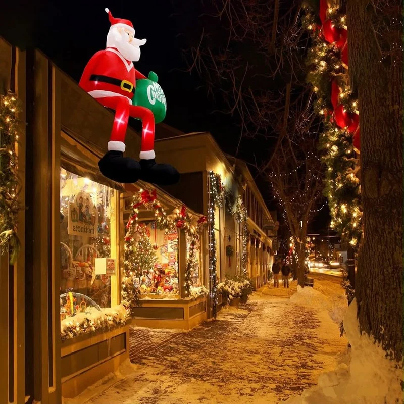 Aufblasbare Weihnachtsdeko 245cm LED Beleuchtet Outdoor Gartendeko