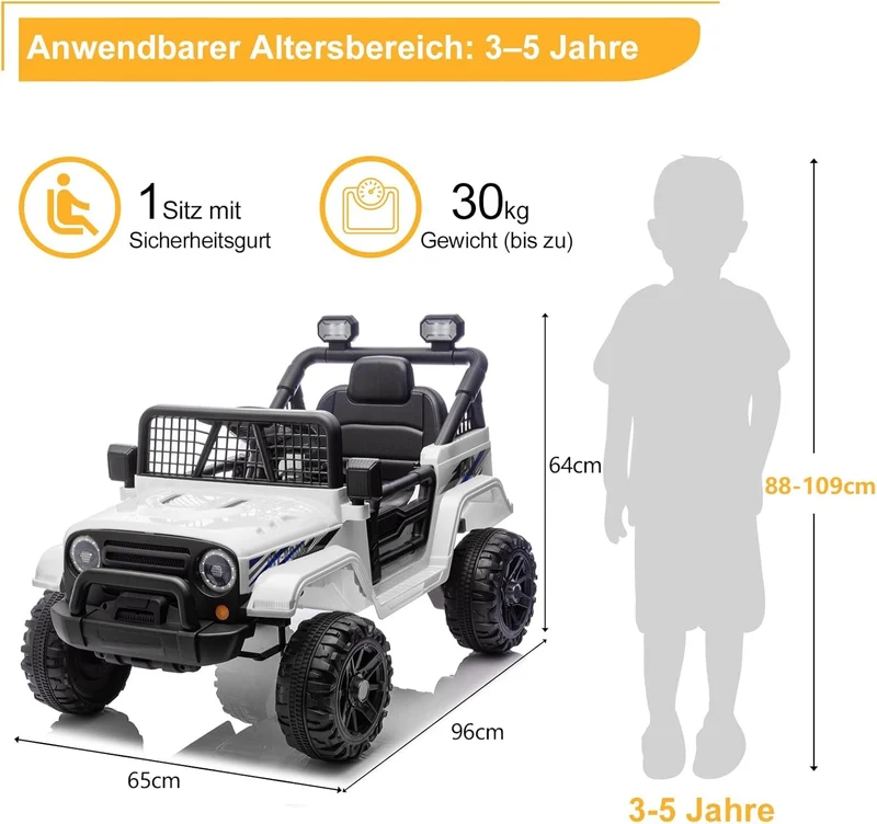 Elektroauto Kinder 12V 24G-Fernbedienung Kinderfahrzeug