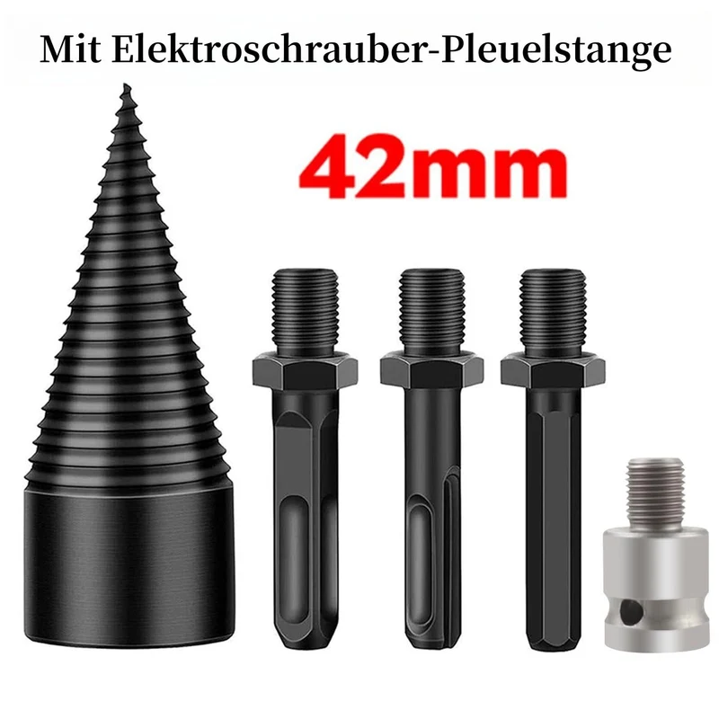 🔧50% RABATT! Holzspaltbohrer – Nützliches Holzspaltwerkzeug für Bohrmaschine & Schlagbohrer, ideal für Kaminholz & Gartenarbeit 🔥
