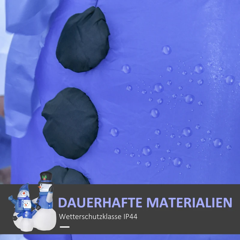 Schneemann Weihnachtsdekoration LED Selbstaufblasend 180cm Gebläse
