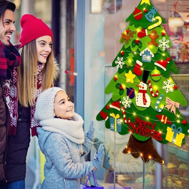 🎄Weihnachtsaktion - 50 % Rabatt🎁DIY-Filz-Weihnachtsbaum-Set