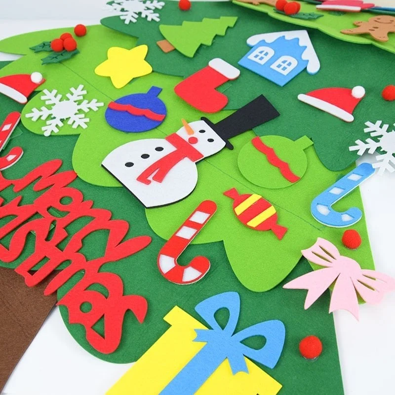 🎄Weihnachtsaktion - 50 % Rabatt🎁DIY-Filz-Weihnachtsbaum-Set