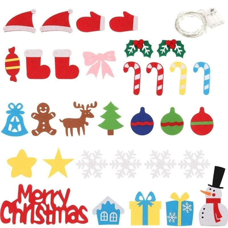 🎄Weihnachtsaktion - 50 % Rabatt🎁DIY-Filz-Weihnachtsbaum-Set