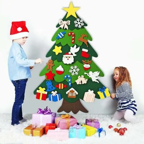 🎄Weihnachtsaktion - 50 % Rabatt🎁DIY-Filz-Weihnachtsbaum-Set