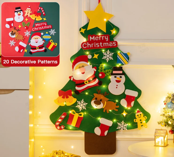🎄Weihnachtsaktion - 50 % Rabatt🎁DIY-Filz-Weihnachtsbaum-Set