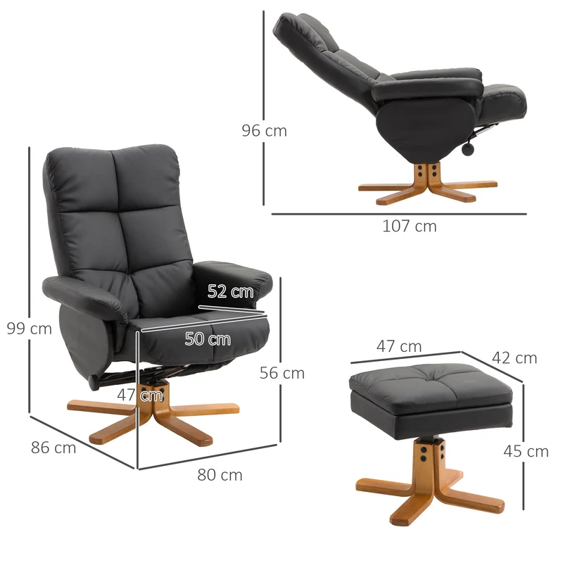 Relaxsessel mit Hocker Sessel Liegefunktion Fernsehsessel TV