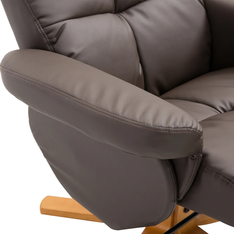 Relaxsessel mit Hocker Fernsehsessel Liegefunktion Kunstleder