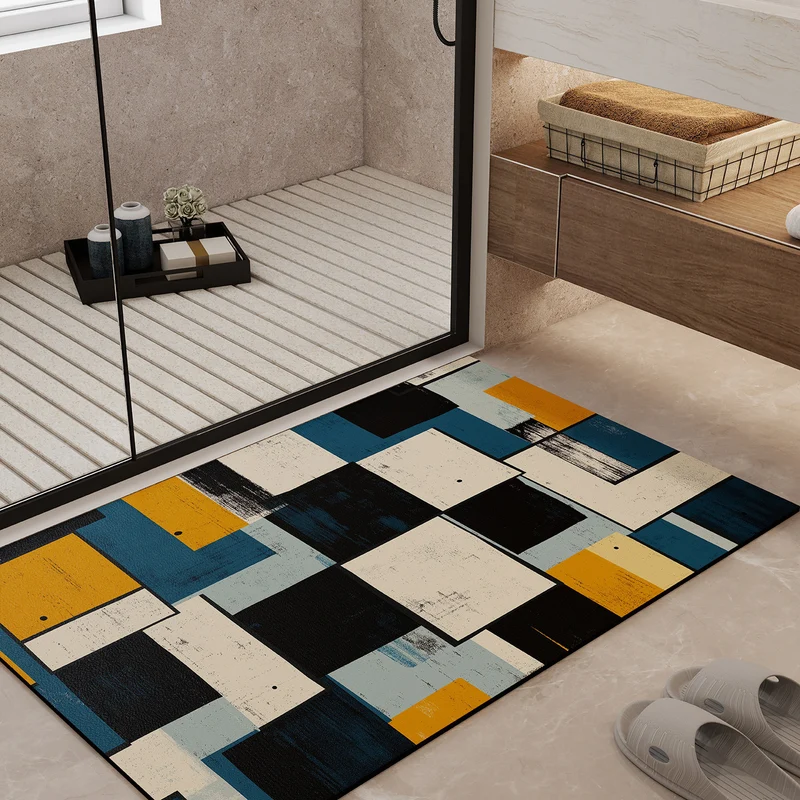 Geometrisches Muster Badematte Brehn