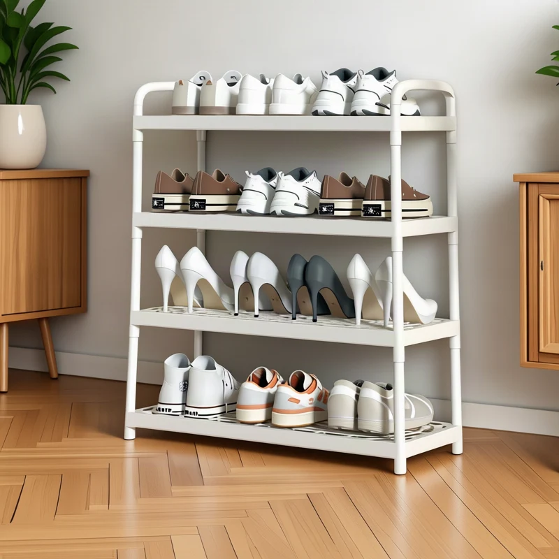 Schuhregal aus Metall mehrschichtig – klappbar, Montage ohne Werkzeug, platzsparend für Flur & Schlafzimmer