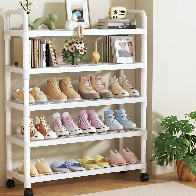 Schuhregal aus Metall mehrschichtig – klappbar, Montage ohne Werkzeug, platzsparend für Flur & Schlafzimmer