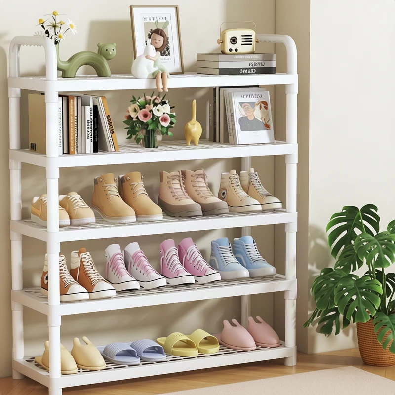 Schuhregal aus Metall mehrschichtig – klappbar, Montage ohne Werkzeug, platzsparend für Flur & Schlafzimmer